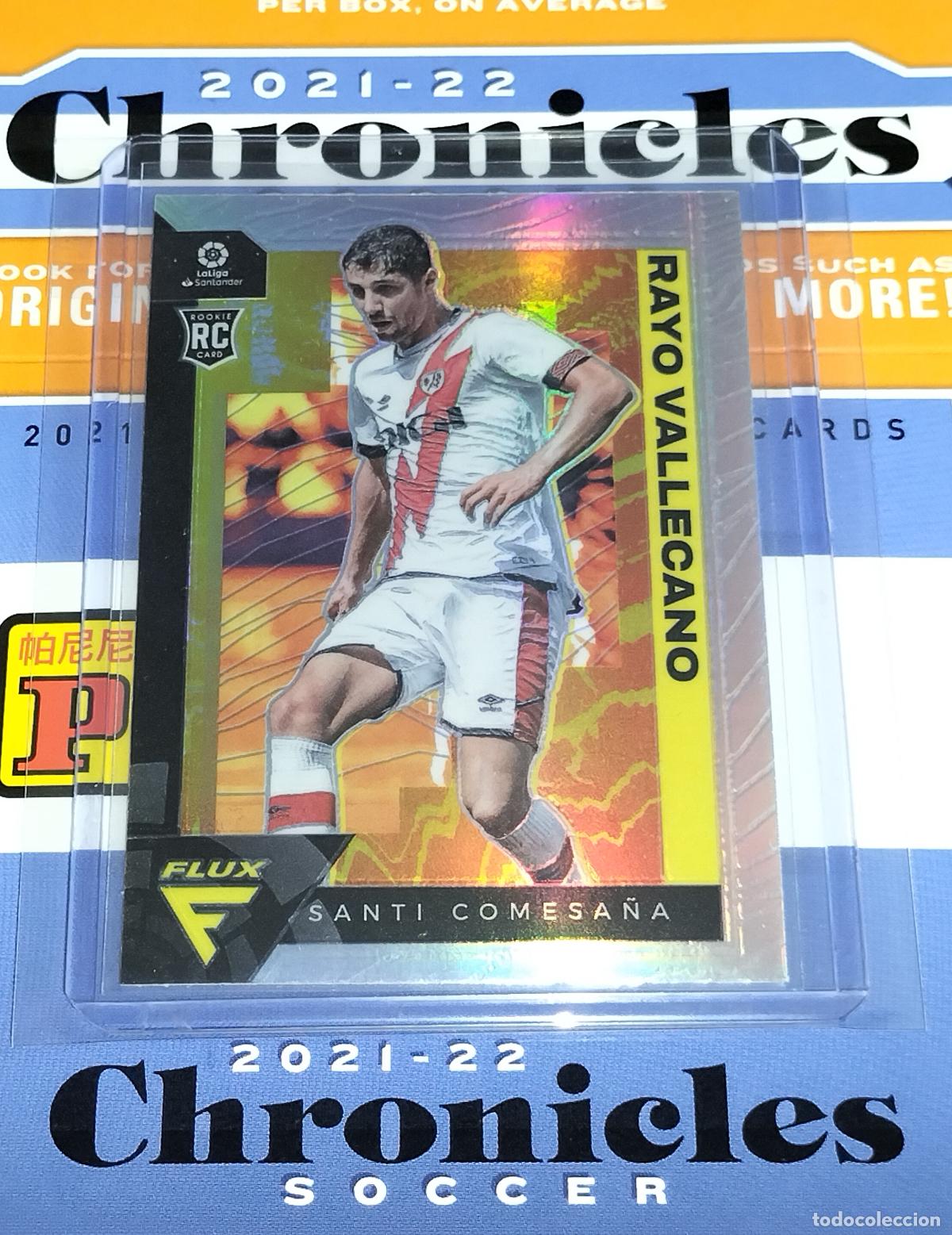 Figurine di Calcio: N&ordm; 280 SANTI COMESA&Ntilde;A RC RAYO VALLECANO CARD CHRONICLES FLUX LA LIGA SOCCER 2021 2022 21 22 PANINI