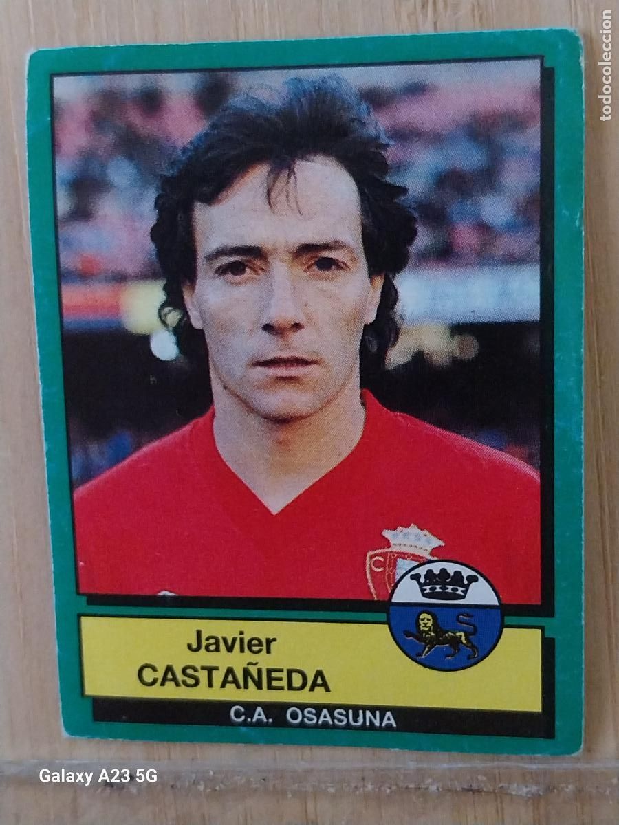 Cromos de f&uacute;tbol: CASTA&Ntilde;EDA OSASUNA PANINI FUTBOL 90 CROMO 186 SIN PEGAR NUNCA SOBADO A&Ntilde;O 1990 *