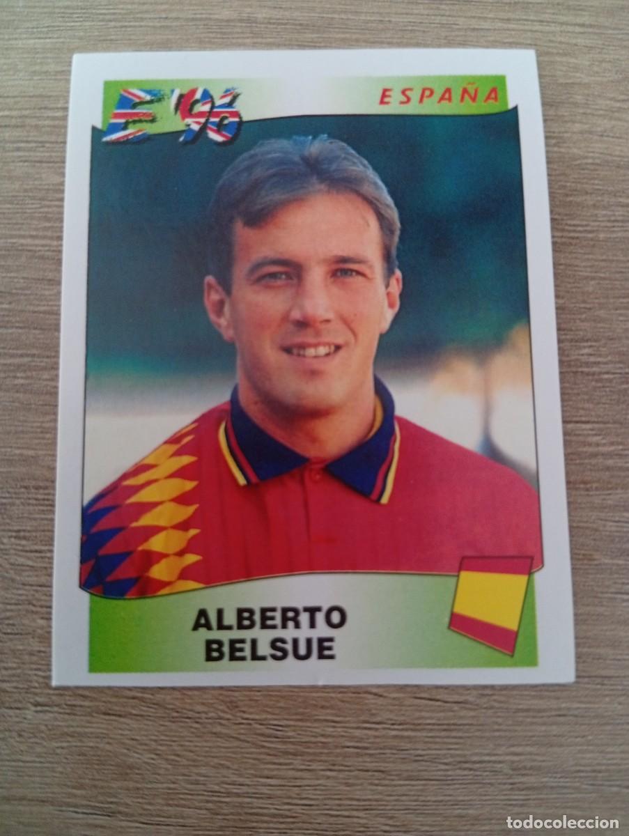 Cromos de f&uacute;tbol: ALBERTO BELSUE 118 ESPA&Ntilde;A EURO EUROCOPA 1996 96 PANINI NUNCA PEGADO