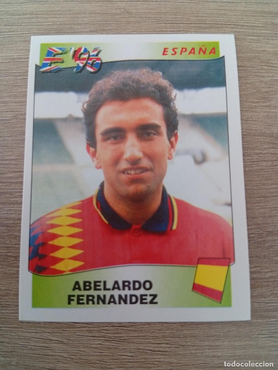 Cromos de f&uacute;tbol: ABELARDO FERNANDEZ 120 ESPA&Ntilde;A EURO EUROCOPA 1996 96 PANINI NUNCA PEGADO