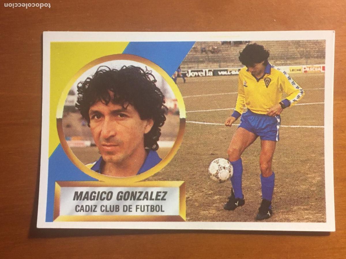 Cromos de f&uacute;tbol: magico gonzalez cadiz cromo liga 88 89 1988 1989 ediciones este nunca pegado nuevo de sobre