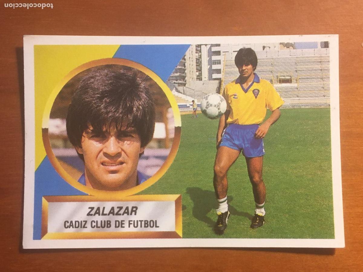Cromos de f&uacute;tbol: zalazar cadiz cromo liga 88 89 1988 1989 ediciones este nunca pegado nuevo de sobre