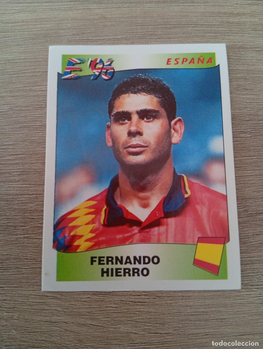 Cartes &agrave; collectionner de Football: FERNANDO HIERRO 124 ESPA&Ntilde;A EURO EUROCOPA 1996 96 PANINI NUNCA PEGADO