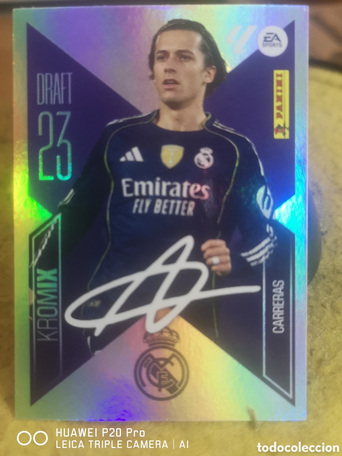 Cartes &agrave; collectionner de Football: LIGA ESTE 2026 2027 2026 27 CARRERAS DRAFT 23 KROMIX REAL MADRID K5