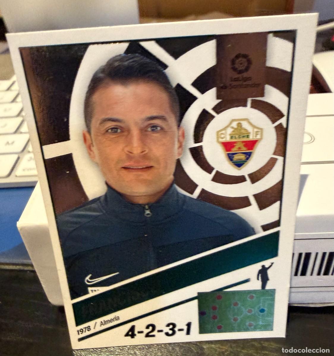 Cromos de f&uacute;tbol: liga este 22-23 entrenador francisco elche