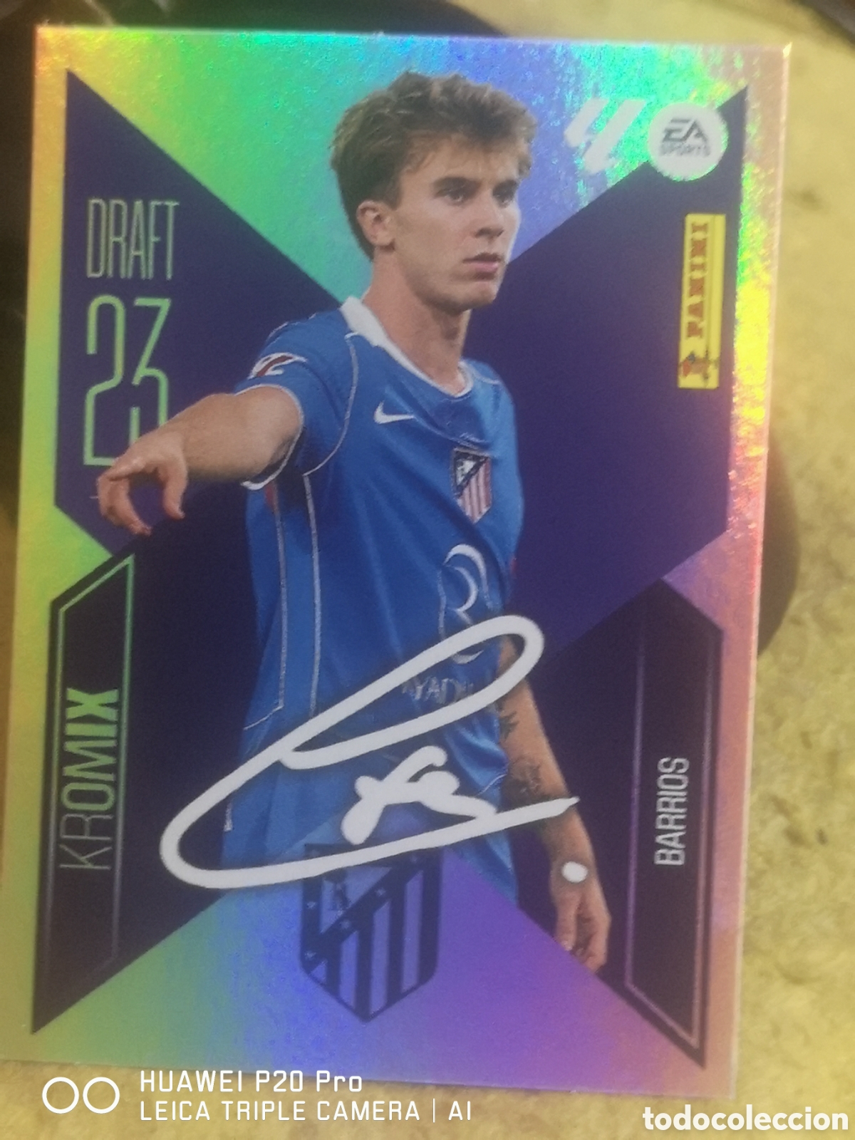 Cromos de f&uacute;tbol: LIGA ESTE 2026 2027 26 27 BARRIOS DRAFT 23 KROMIX ATLETICO DE MADRID K3