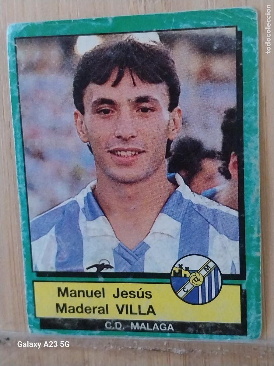 Cromos de f&uacute;tbol: VILLA MALAGA PANINI FUTBOL 90 CROMO 158 SIN PEGAR NUNCA SOBADO A&Ntilde;O 1990 *