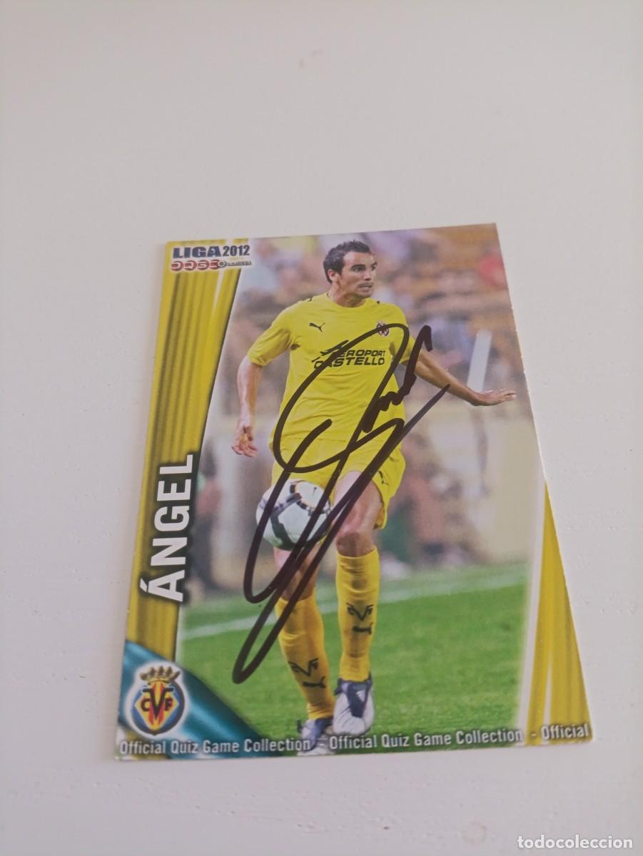 Cromos de f&uacute;tbol: Auto original de &Aacute;ngel Villarreal