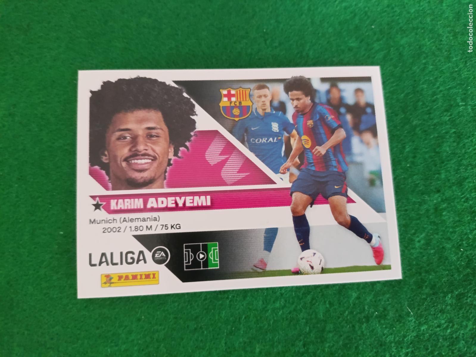 Cromos de f&uacute;tbol: LIGA ESTE 2026 2027 FC BAECELONA FICHAJE N&ordm; 19 ADEYEMI