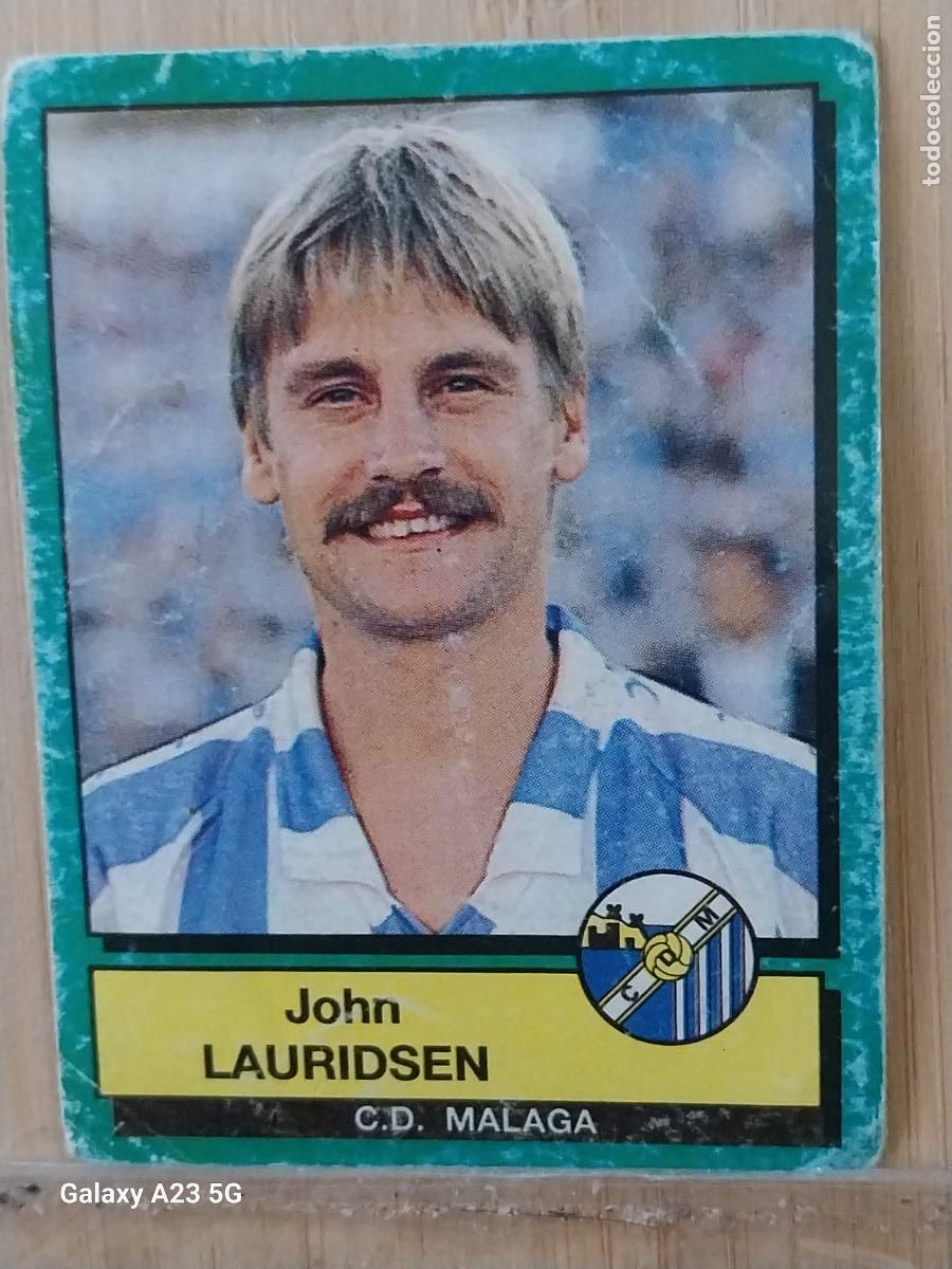 Cromos de f&uacute;tbol: LAURIDSEN MALAGA PANINI FUTBOL 90 CROMO 155 SIN PEGAR NUNCA SOBADO A&Ntilde;O 1990 *