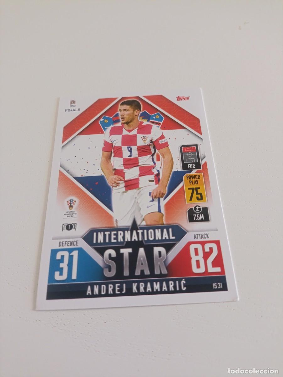 Cromos de f&uacute;tbol: Kramaric Croacia UEFA nations league