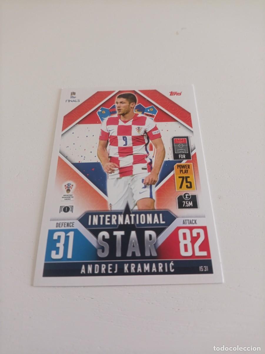 Cromos de f&uacute;tbol: Kramaric Croacia UEFA nations league