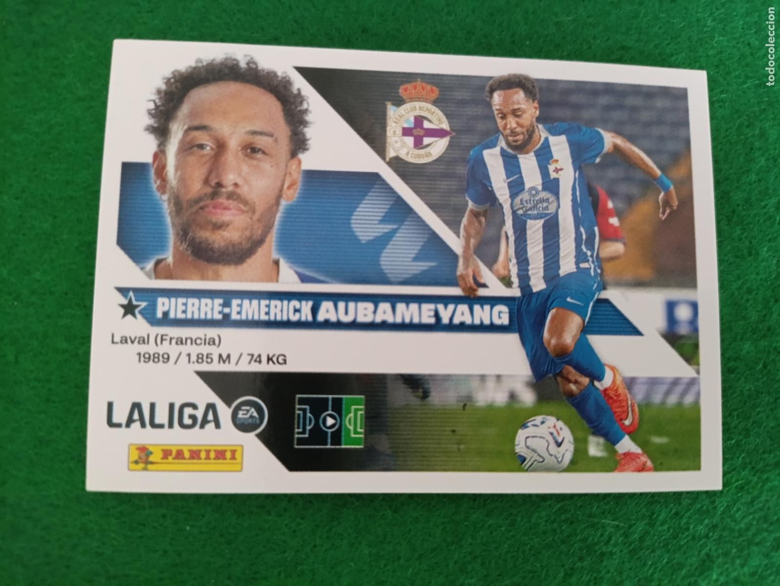 Cromos de f&uacute;tbol: LIGA ESTE 2026 2027 RC DEPORTIVO FICHAJE N&ordm; 12 AUBAMEYANG