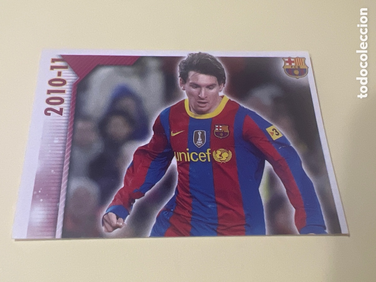 Cartes &agrave; collectionner de Football: C8620. 2010 2011 10 11 CROMO NUNCA PEGADO COLECCI&Oacute;N OFICIAL FC BARCELONA MESSI N 117
