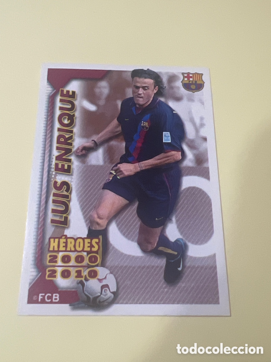 Cromos de f&uacute;tbol: CROMO COLECCI&Oacute;N OFICIAL FC. BARCELONA 2010 2011 - PANINI 10 11 BAR&Ccedil;A - 156 LUIS ENRIQUE HEROES 2000