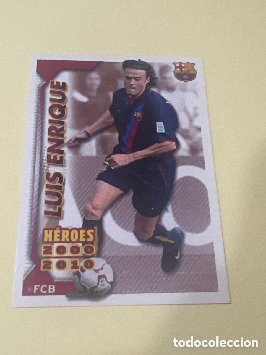 Cromos de f&uacute;tbol: CROMO COLECCI&Oacute;N OFICIAL FC. BARCELONA 2010 2011 - PANINI 10 11 BAR&Ccedil;A - 156 LUIS ENRIQUE HEROES 2000