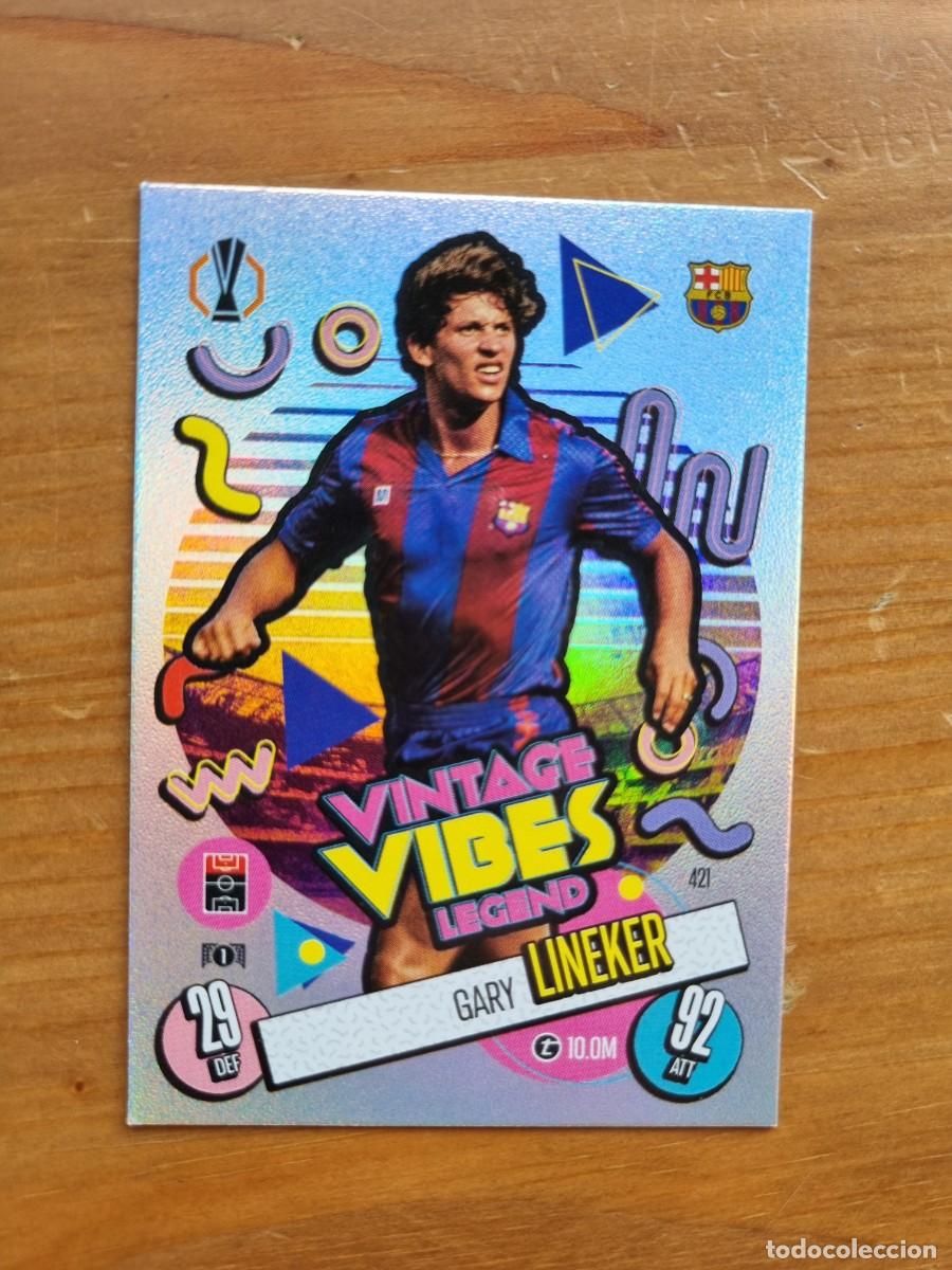 Cromos de f&uacute;tbol: 421 Gary LINEKER (Vintage Vibes LEGEND) FC Barcelona. Match Attax 2024 2025 24 25 (Topps)