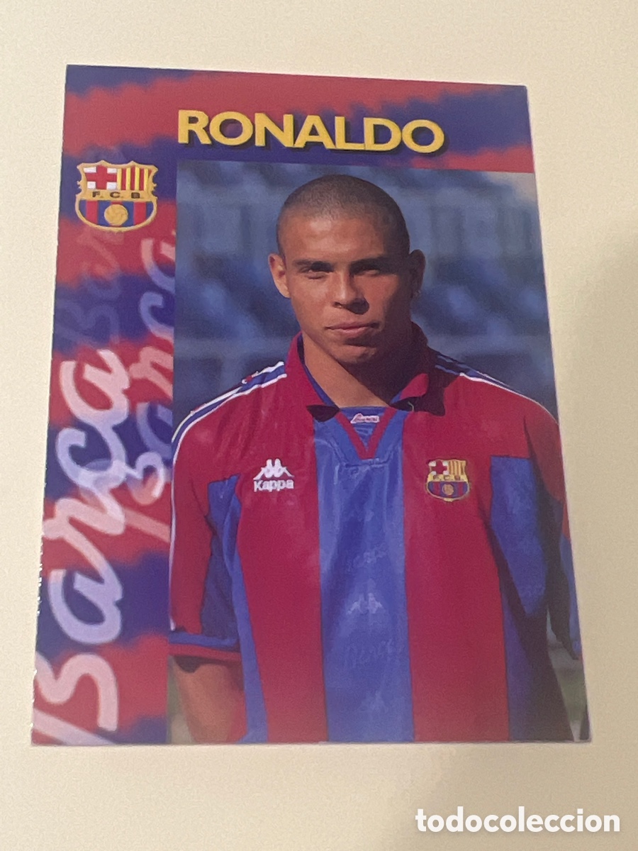 Cromos de f&uacute;tbol: C8683. N&ordm; 20 RONALDO - COLECCION BARCELONA 1996/1997 CARDS 96/97 PANINI - FICHA -