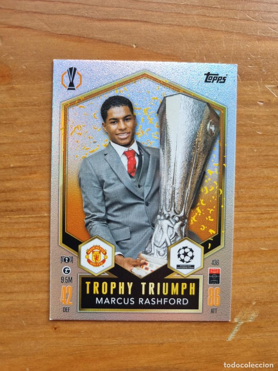 Cromos de f&uacute;tbol: 436 Marcus RASHFORD (Manchester United) TROPHY TRIUMPH. Match Attax 2024 2025 24 25 (Topps)