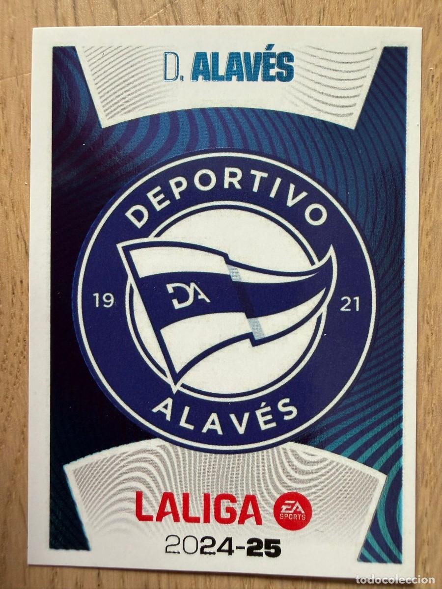 Cromos de f&uacute;tbol: 1 ESCUDO ALAVES 24 25 2024 2025 LIGA EA SPORTS COLECCIONES ESTE SIN PEGAR STICKER