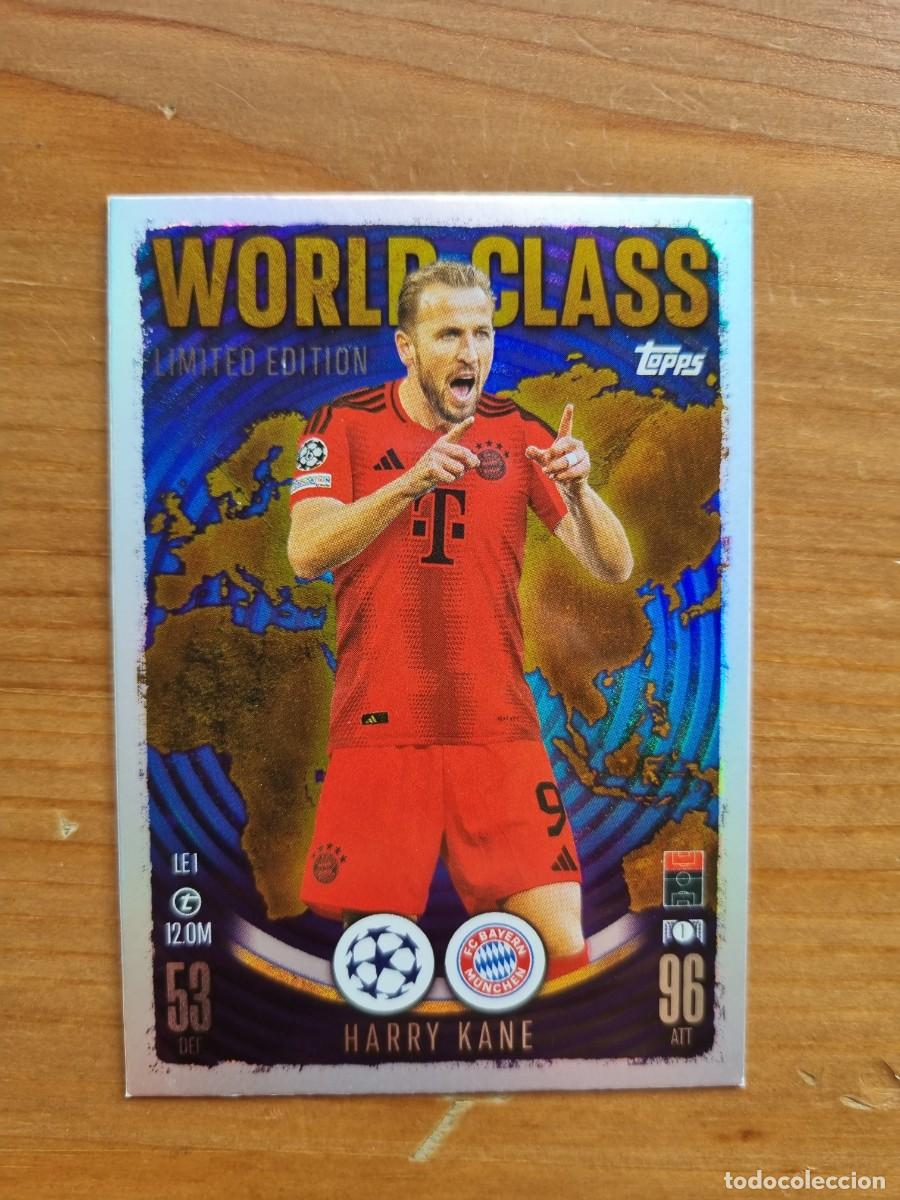 Cromos de f&uacute;tbol: LE1 Harry KANE (FC Bayern M&uuml;nchen) LIMITED EDITION. Match Attax 2024 2025 24 25 (Topps)