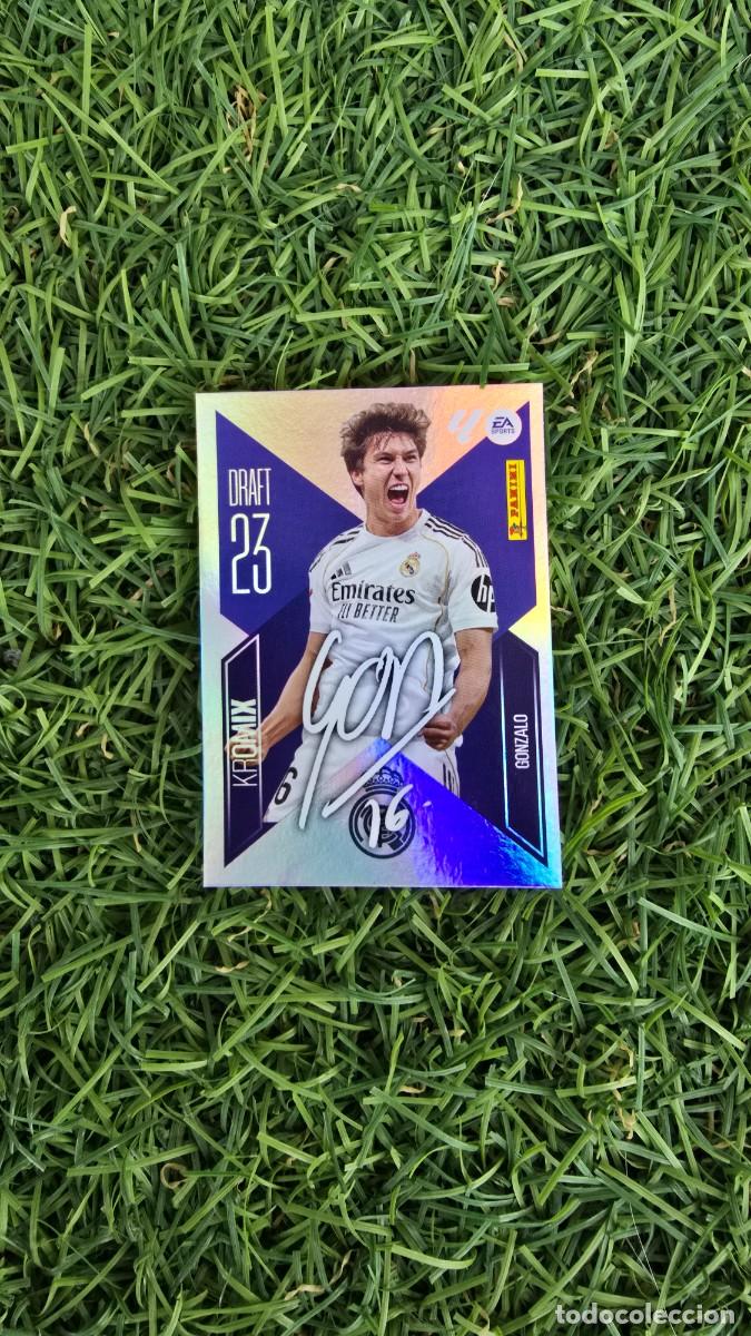 Cromos de f&uacute;tbol: GONZALO DRAFT KROMIX 9 REAL MADRID LIGA ESTE 2026 2027 26 27 PANINI