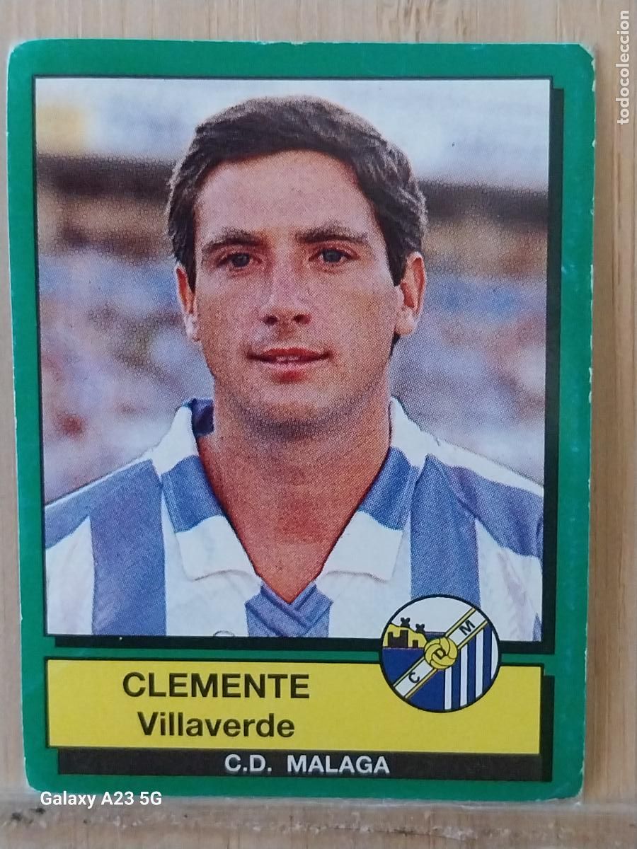 Cromos de f&uacute;tbol: CLEMENTE MALAGA PANINI FUTBOL 90 CROMO 152 SIN PEGAR NUNCA SOBADO A&Ntilde;O 1990 *