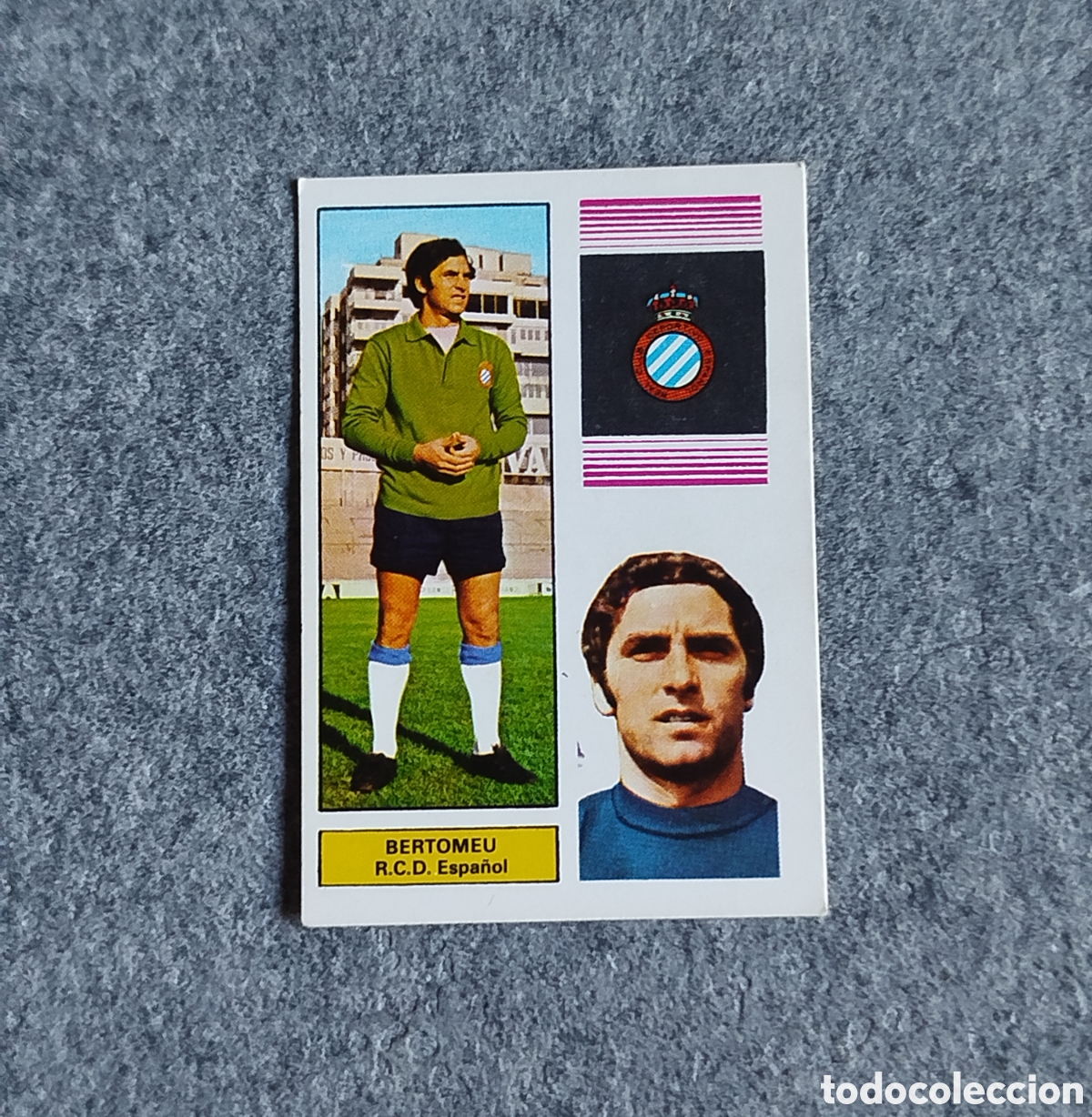 Cromos de f&uacute;tbol: SIN PEGAR BERTOMEU ESPA&Ntilde;OL 74 75 1974 1975 FHER DISGRA CROMO NUNCA PEGADO
