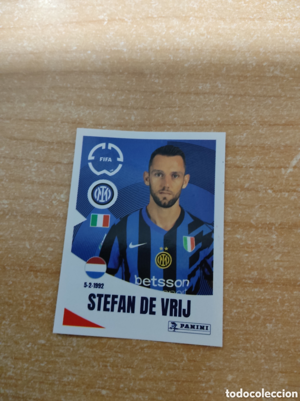Cromos de f&uacute;tbol: 325 DE VRIJ INTER MILAN FIFA CLUB WORLD CUP 2025