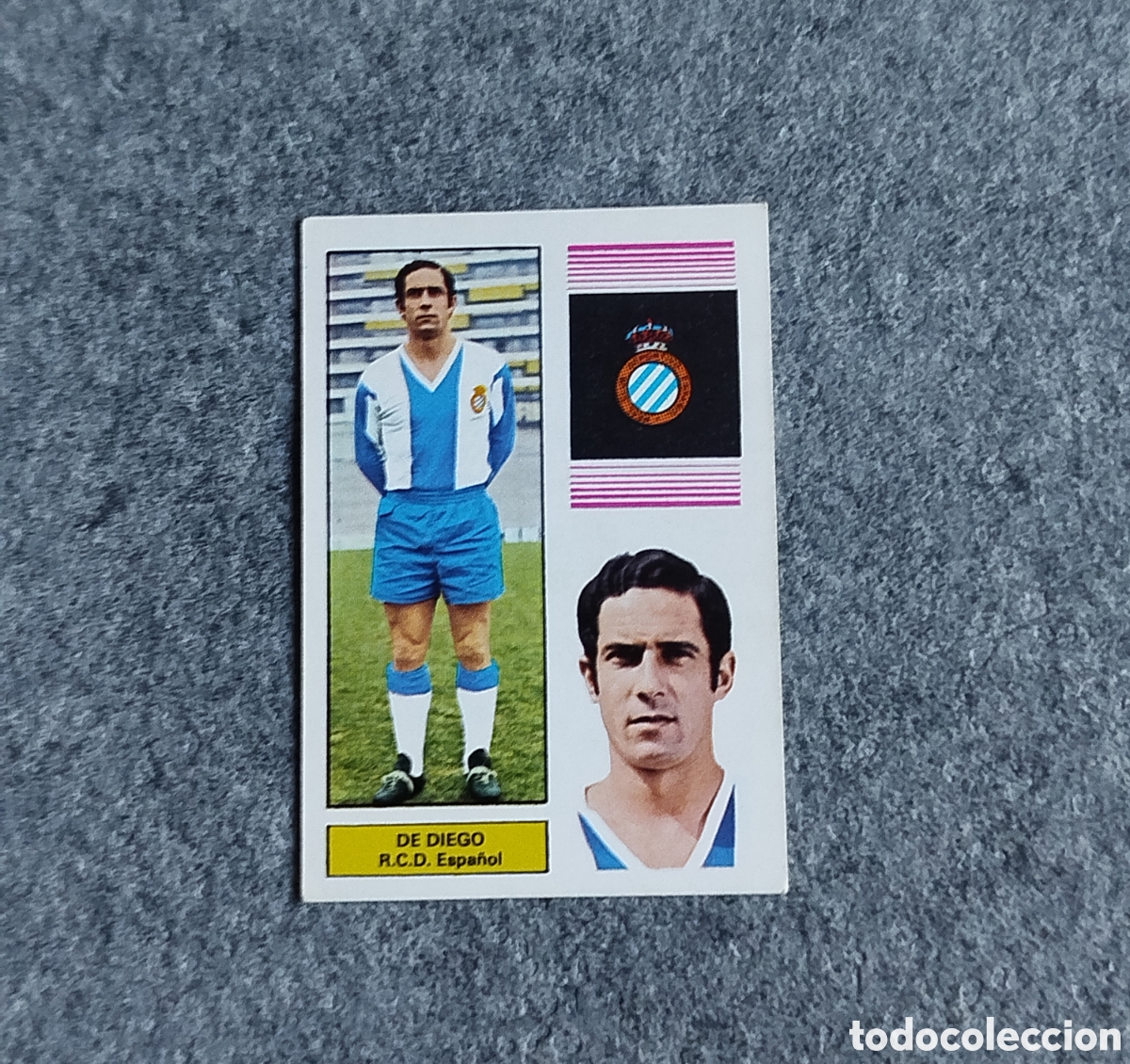 Cromos de f&uacute;tbol: SIN PEGAR DE DIEGO ESPA&Ntilde;OL 74 75 1974 1975 FHER DISGRA CROMO NUNCA PEGADO