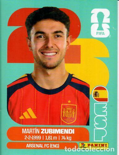 Cromos de f&uacute;tbol: CROMO PANINI MUNDIAL WORLD CUP 2026 - ESP 9 - ZUBIMENDI - ESPA&Ntilde;A