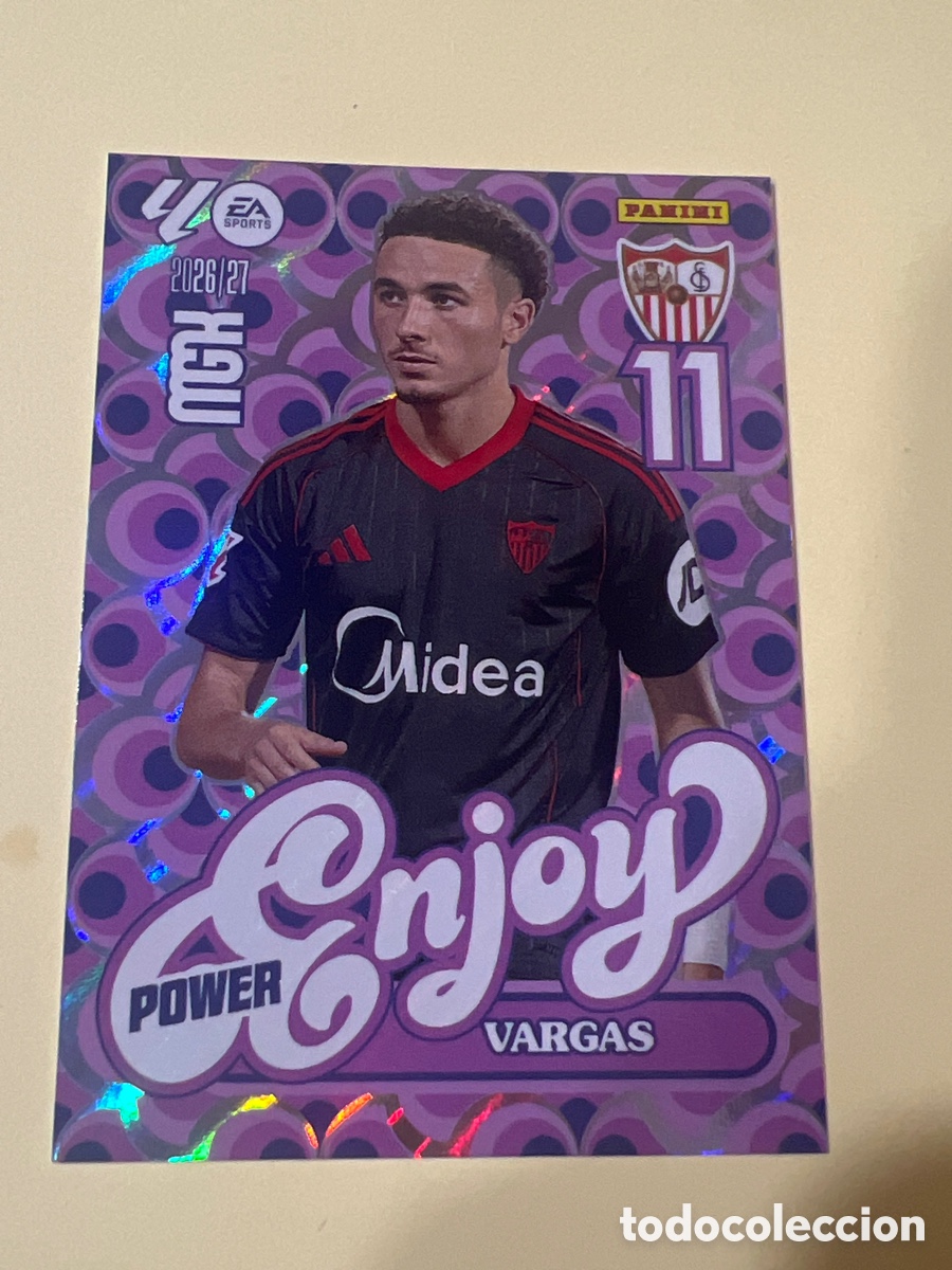 Cromos de f&uacute;tbol: C5439. VARGAS 387P . SEVILLA - ENJOY FICHAS ALBUM MEGACRACKS 2026 2027 MGK 26 27