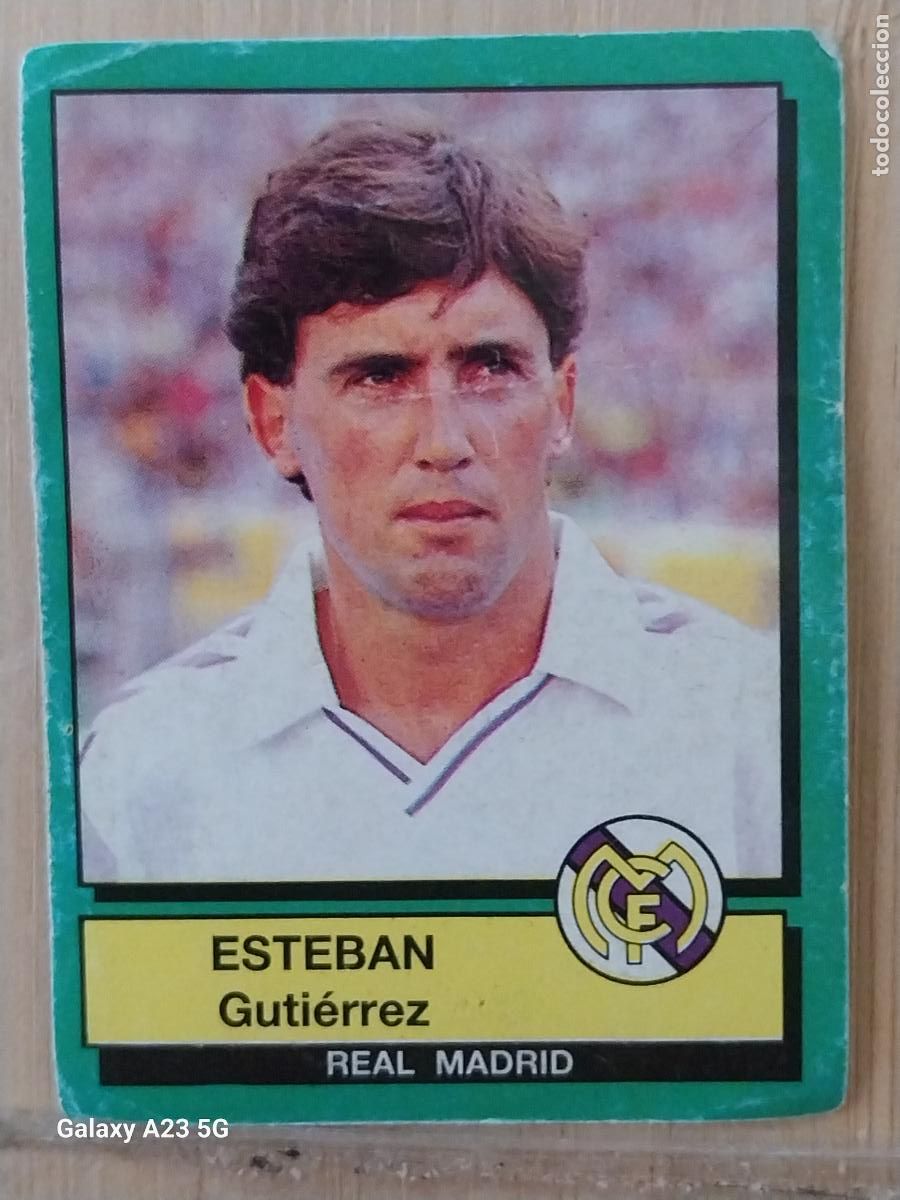 Cromos de f&uacute;tbol: ESTEBAN REAL MADRID PANINI FUTBOL 90 CROMO 135 SIN PEGAR NUNCA SOBADO A&Ntilde;O 1990 *