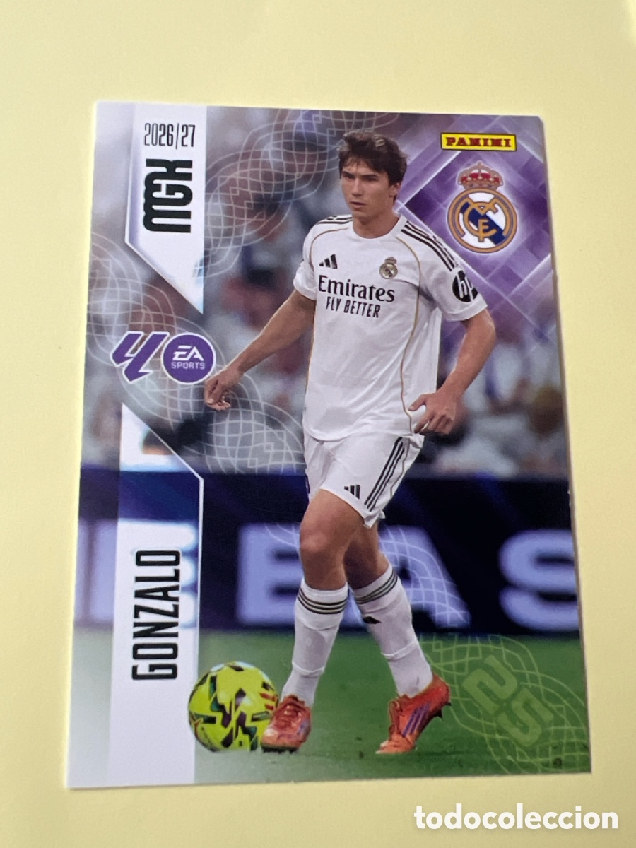 Cromos de f&uacute;tbol: C5553. 233 GONZALO REAL MADRID MEGACRACKS MGK 26 27 PANINI 2026 2027