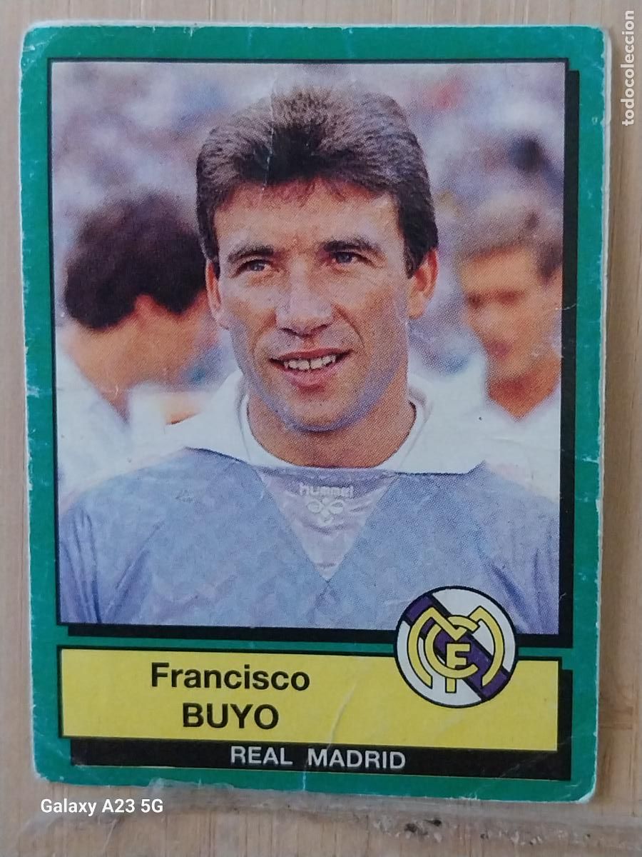 Figurine di Calcio: B&Uacute;YO REAL MADRID PANINI FUTBOL 90 CROMO 130 SIN PEGAR NUNCA SOBADO A&Ntilde;O 1990 *