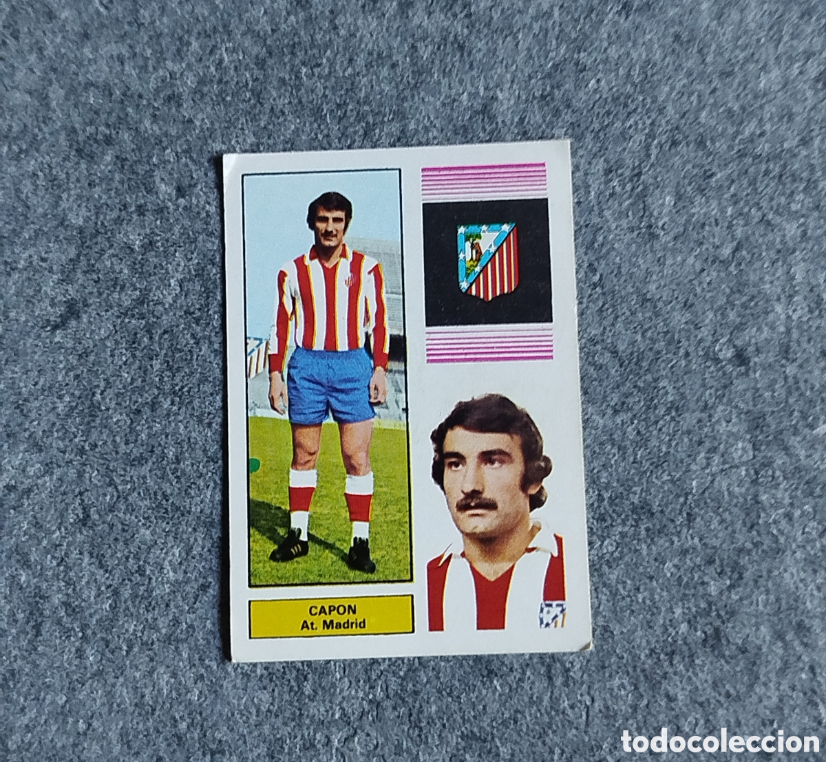Figurine di Calcio: SIN PEGAR CAPON ATL&Eacute;TICO DE MADRID 74 75 1974 1975 FHER DISGRA CROMO NUNCA PEGADO
