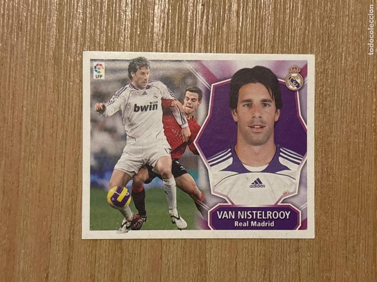 Cartes &agrave; collectionner de Football: 22. CROMO LIGA ESTE 2008-09 08-09 REAL MADRID VAN NISTELROOY SIN PEGAR
