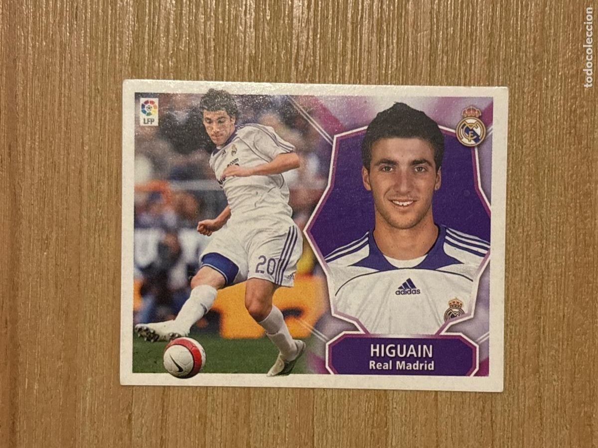 Figurine di Calcio: 22. CROMO LIGA ESTE 2008-09 08-09 REAL MADRID HIGUA&Iacute;N SIN PEGAR