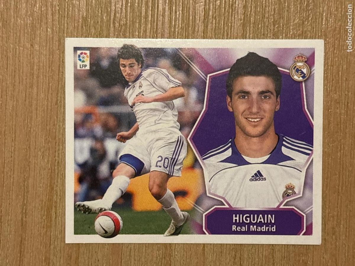 Figurine di Calcio: 22. CROMO LIGA ESTE 2008-09 08-09 REAL MADRID HIGUA&Iacute;N SIN PEGAR