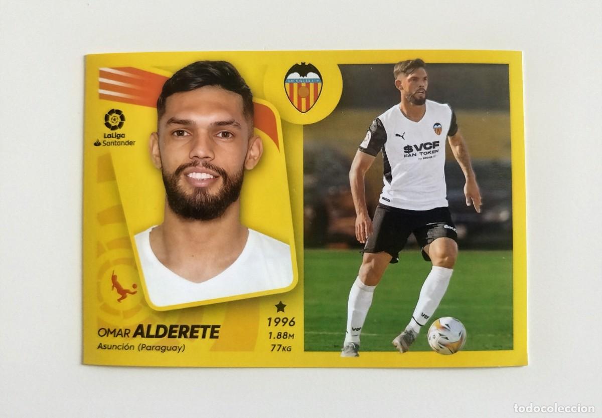 Cromos de f&uacute;tbol: Alderete &Uacute;LTIMOS FICHAJES 16 SIN PEGAR Valencia CF Liga Ediciones Este 21 22 / 2021 2022