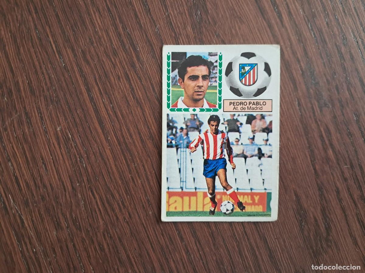 Football Stickers: cromo de futbol, edic. Este 83-84, Pedro Pablo, At. de Madrid. sin pegar.