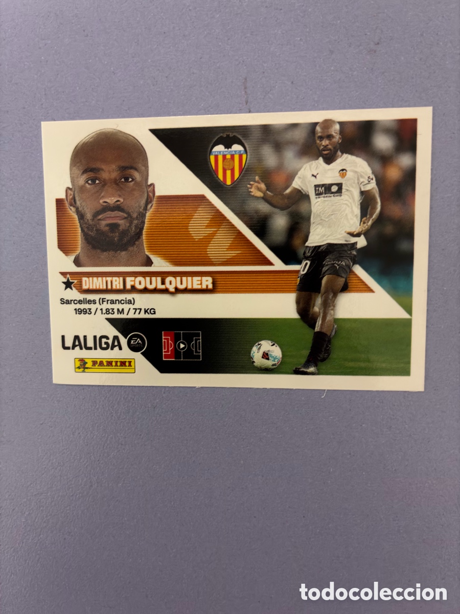 Cromos de f&uacute;tbol: Cromo Dimitri Foulquier (Valencia CF) N&ordm; 5 - Colecci&oacute;n Este LIGA 2026-27 Panini (Sin Pegar