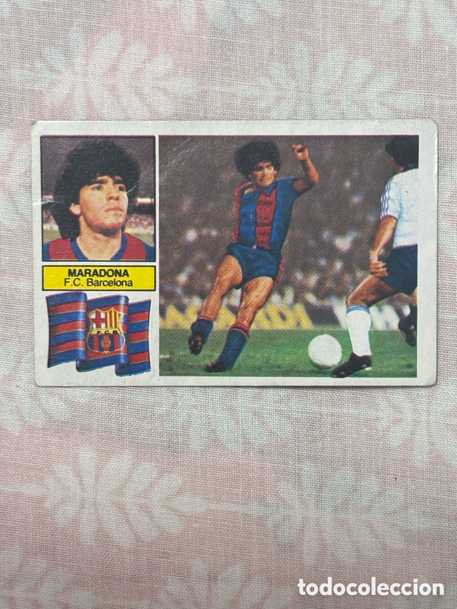 Cromos de Futebol: Cromo Maradona &uacute;ltimos fichajes 6 liga 82/83 este