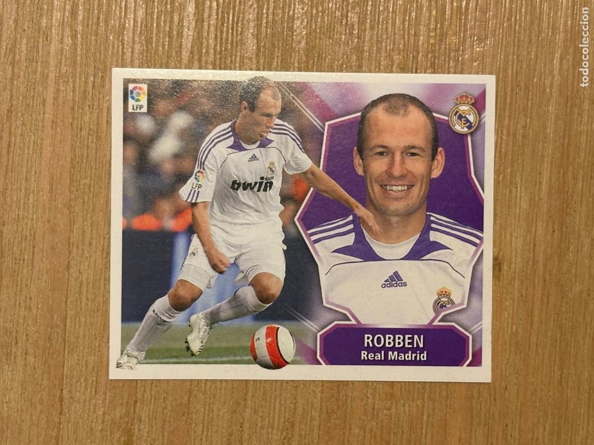 Figurine di Calcio: 22. CROMO LIGA ESTE 2008-09 08-09 REAL MADRID ROBBEN SIN PEGAR