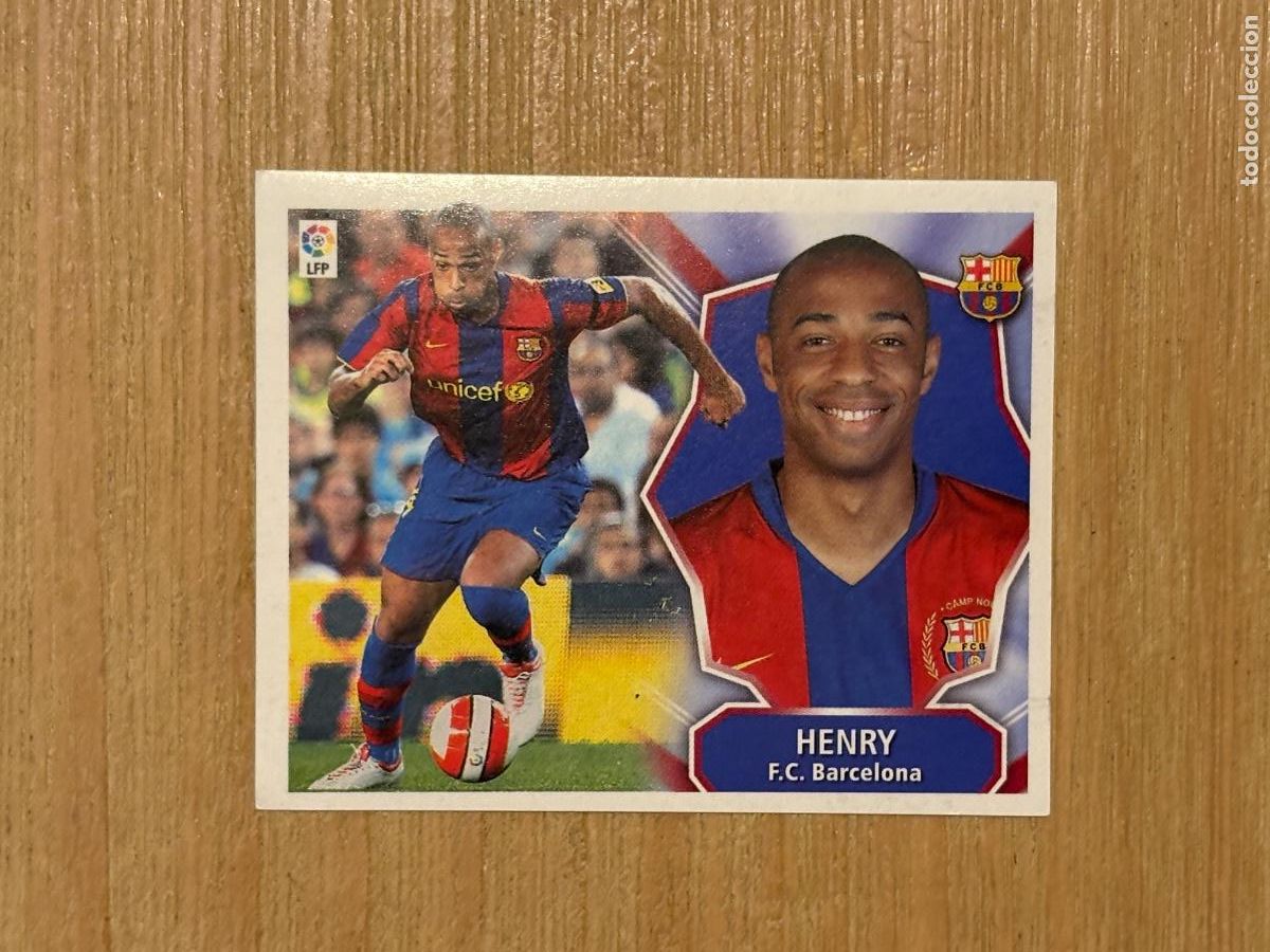 Figurine di Calcio: 22. CROMO LIGA ESTE 2008-09 08-09 BARCELONA HENRY SIN PEGAR