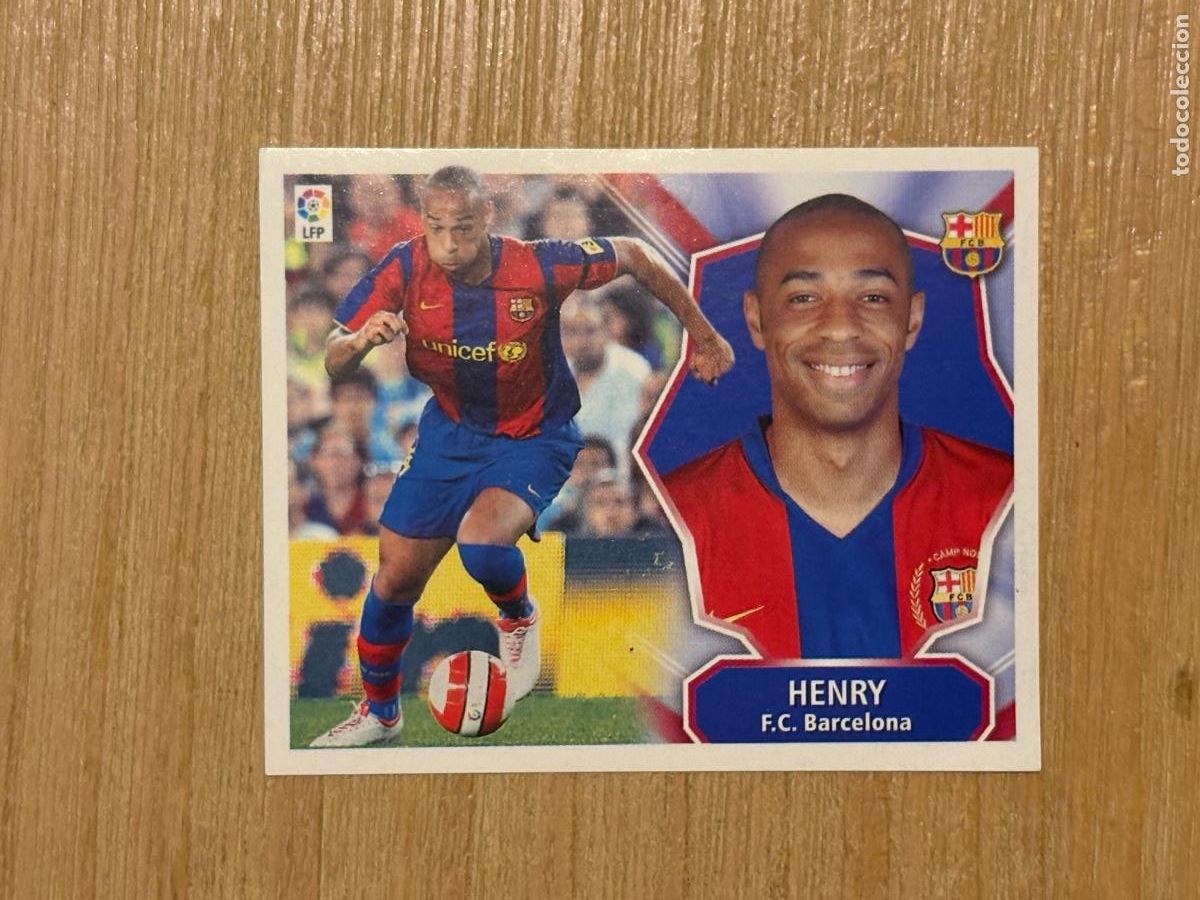 Cromos de f&uacute;tbol: 22. CROMO LIGA ESTE 2008-09 08-09 BARCELONA HENRY SIN PEGAR