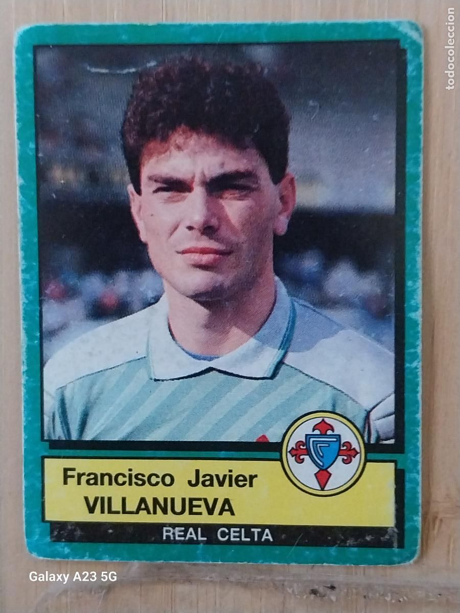Cromos de f&uacute;tbol: VILLANUEVA CELTA PANINI FUTBOL 90 CROMO 108 SIN PEGAR NUNCA SOBADO A&Ntilde;O 1990 ***