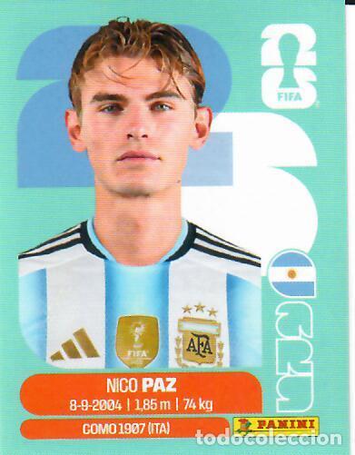 Figurine di Calcio: CROMO PANINI MUNDIAL WORLD CUP 2026 - ARG14 ARG 14 - NICO PAZ - ARGENTINA