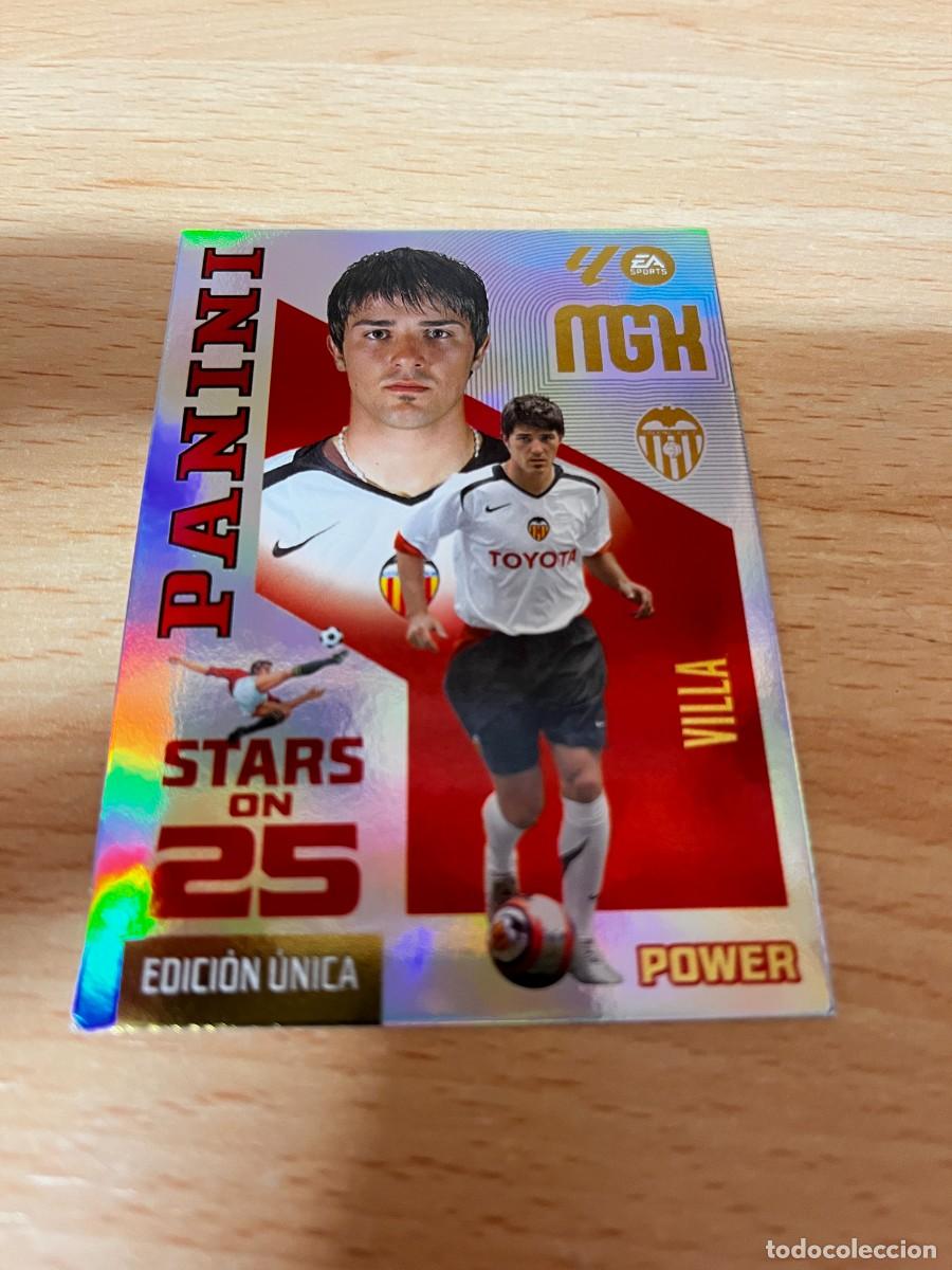 Cromos de f&uacute;tbol: MEGACRACKS MGK 2026 2027 26 27 PANINI N&ordm; P435 P 435 VILLA VALENCIA STARS ON 25 EDICION UNICA POWER