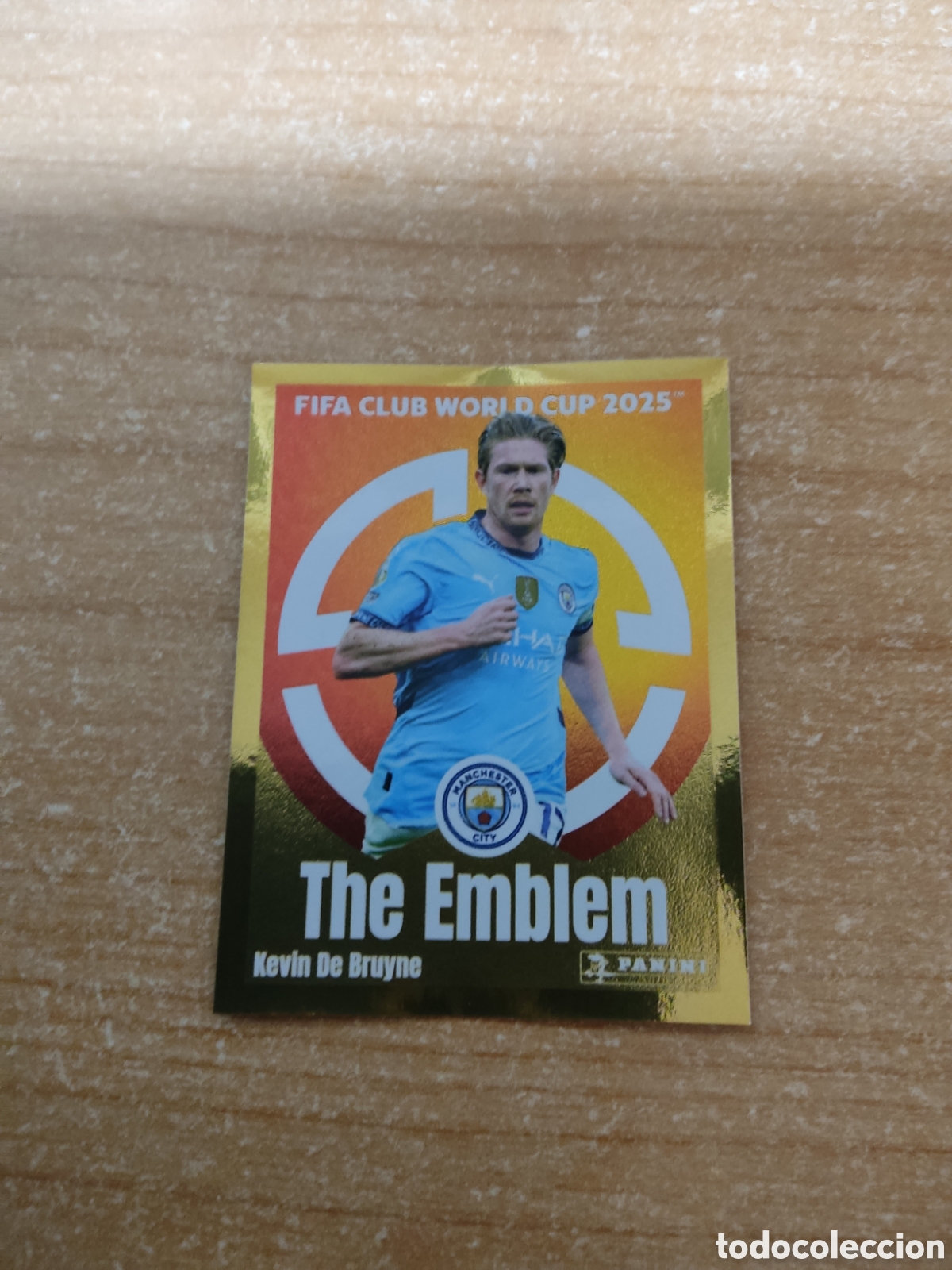 Cromos de f&uacute;tbol: 418 KEVIN DE BRUYNE MANCHESTER CITY THE EMBLEM FIFA CLUB WORLD CUP 2025